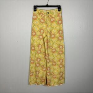 Zara The Marine Straight Sunflower Jeans Blogger Fav Size 2 Wide Leg High Rise